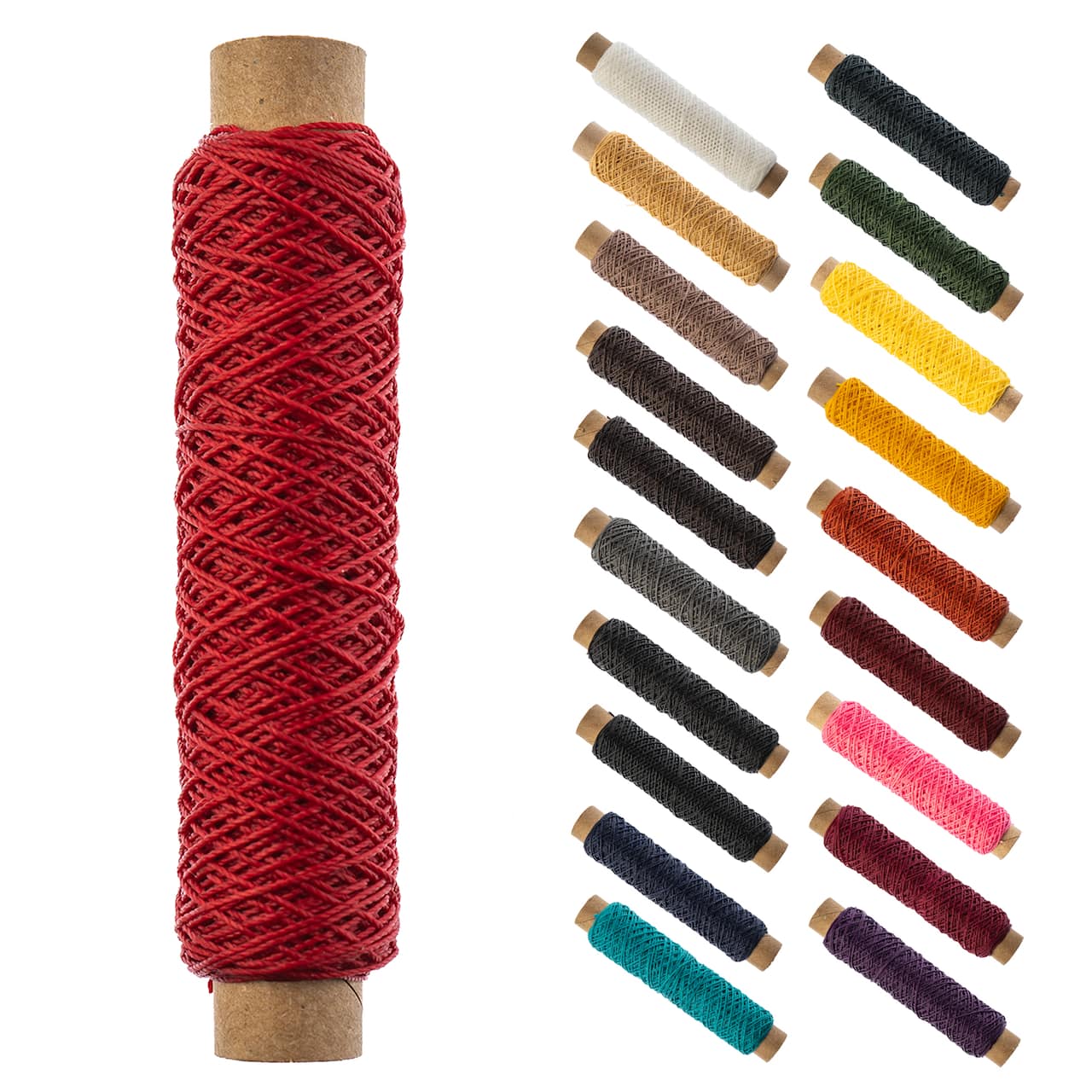 Gudebrod 0.018" 3 Ply Waxed Thread Bobbin, 75ft.